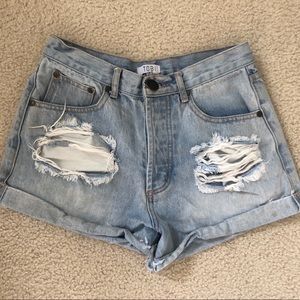 Tobi Denim Ripped Shorts